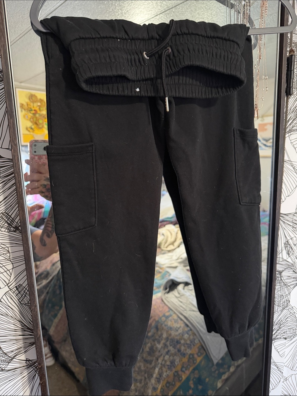 Limited Too Black Kids Cargo Sweatpants